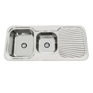 1 & 3/4 bowl single drainer