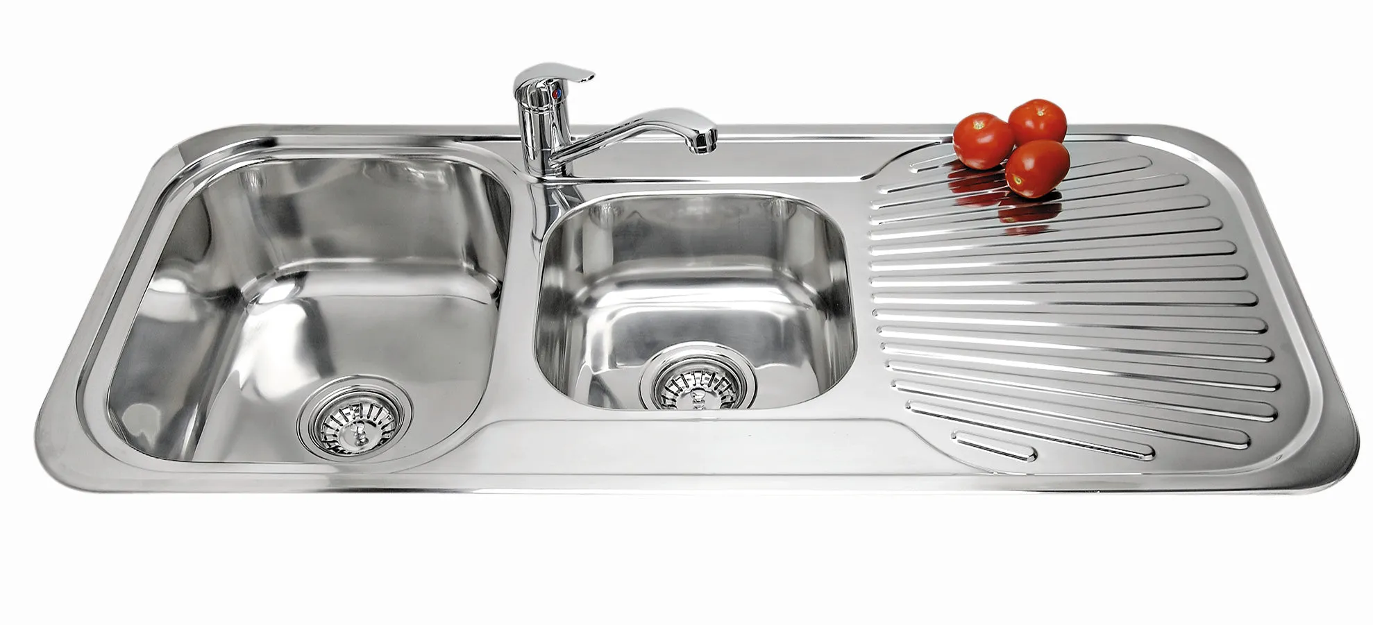 1 & 3/4 bowl single drainer