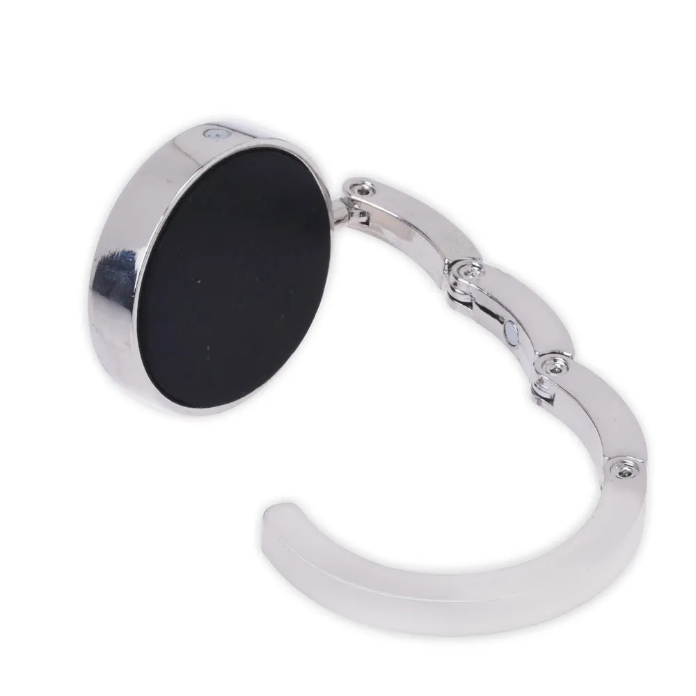 1 Bag Hook Blank - Round Purse Hook - Purse Hook Hanger fit 30mm Round Glass Dome Cabochon Purse or Diaper Bag Hanger - Silver Table Hook