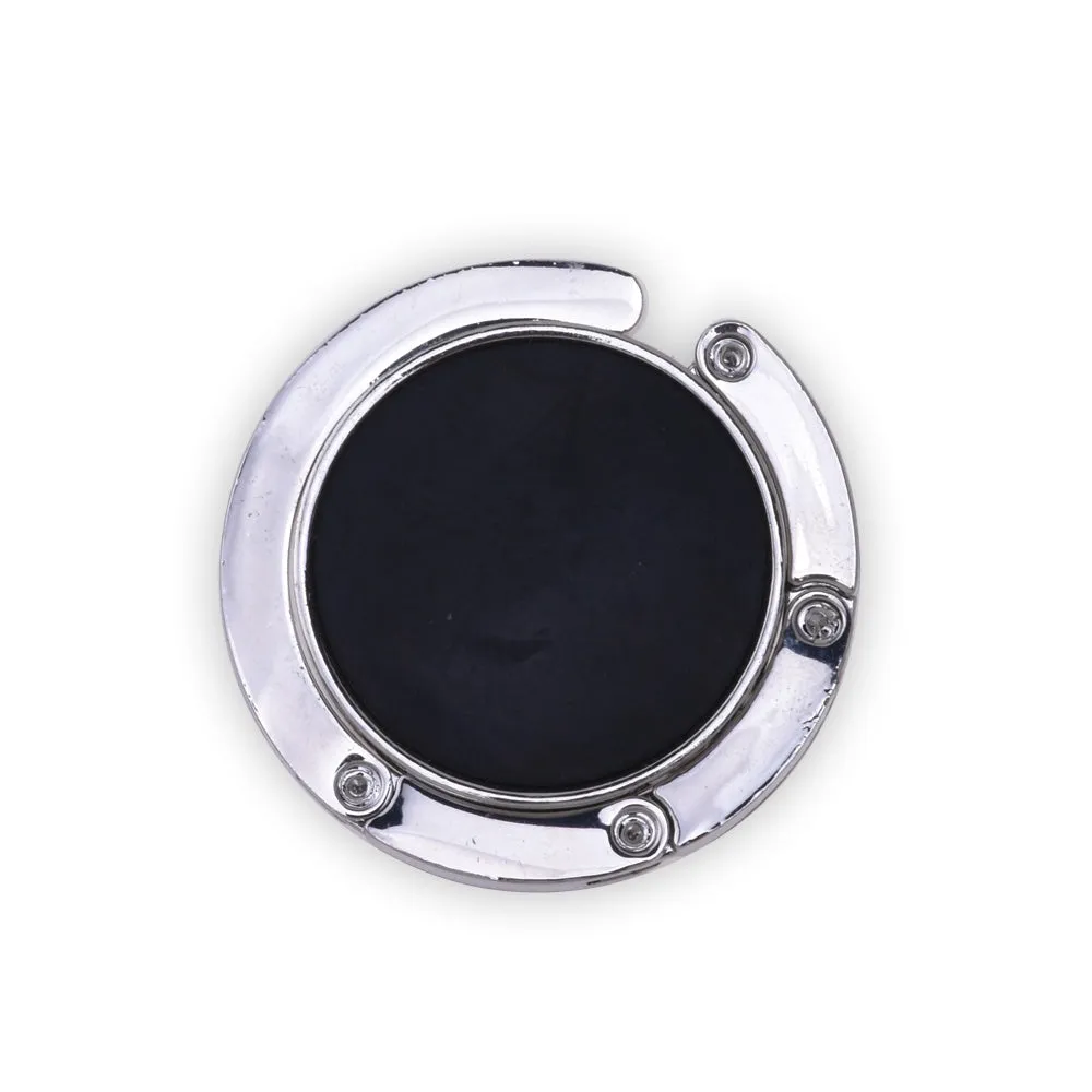 1 Bag Hook Blank - Round Purse Hook - Purse Hook Hanger fit 30mm Round Glass Dome Cabochon Purse or Diaper Bag Hanger - Silver Table Hook