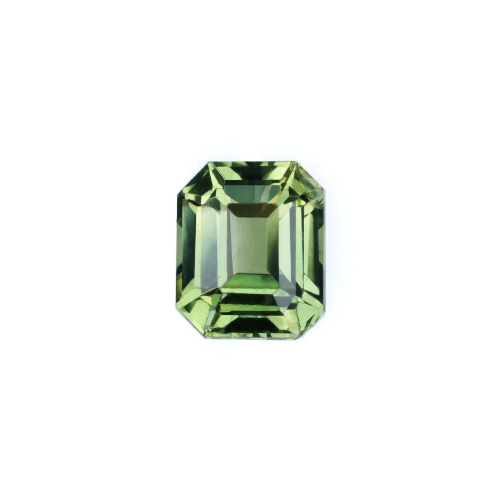 1 CARAT NO HEAT GREEN SAPPHIRE EMERALD CUT LOOSE GEMSTONE NATURAL EARTH MINED