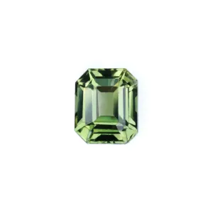 1 CARAT NO HEAT GREEN SAPPHIRE EMERALD CUT LOOSE GEMSTONE NATURAL EARTH MINED