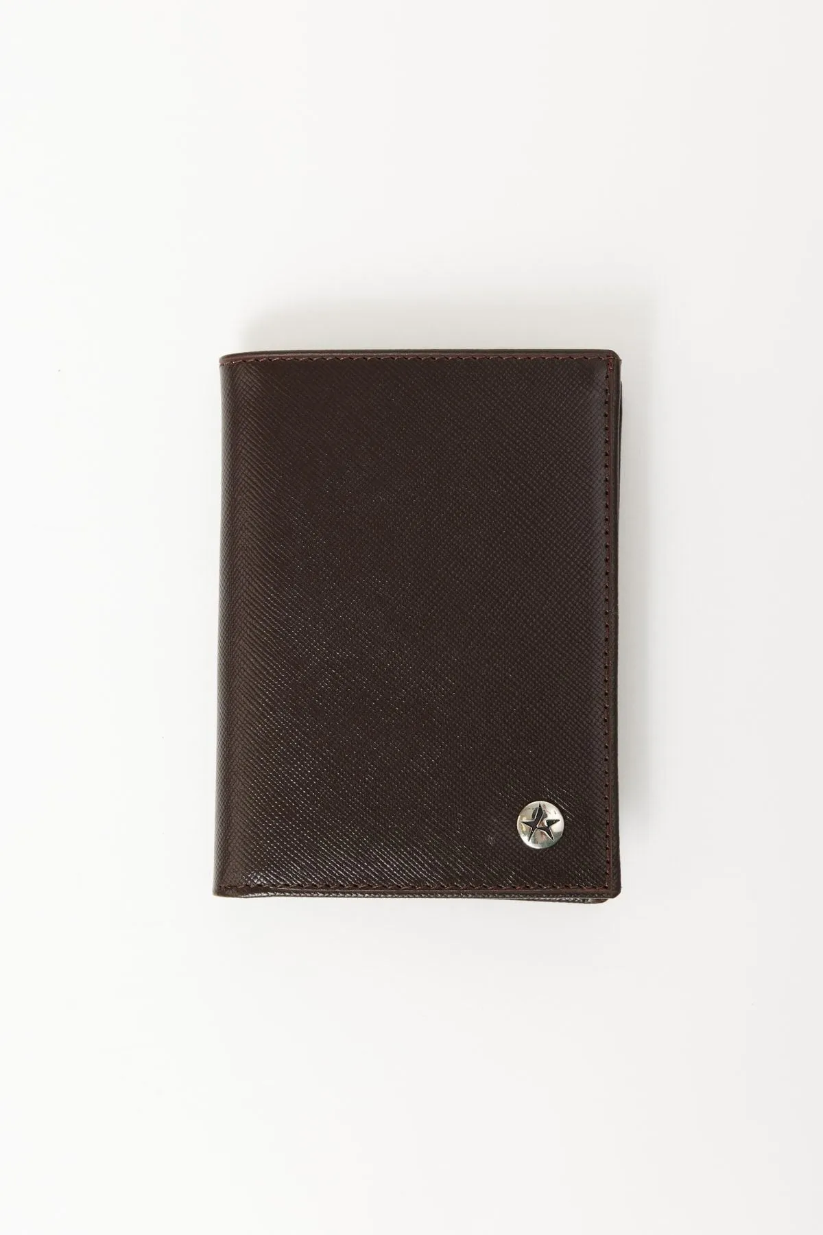 100 %leather wallet with male brown card compartment