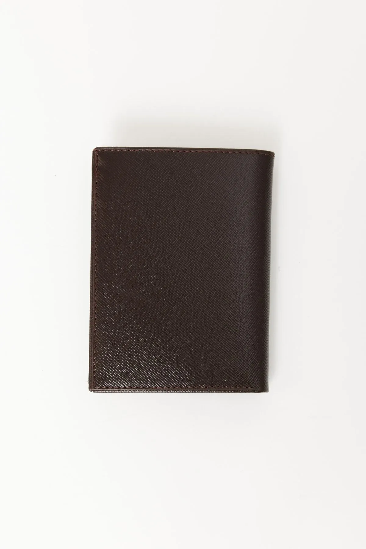 100 %leather wallet with male brown card compartment
