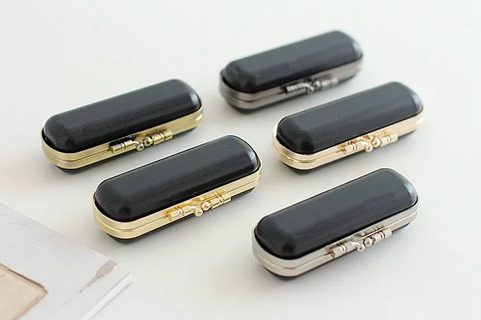 10cm(4") Lipstick Box Purse Frame Clutch Bag Glue-In Purse Frame Set of 5