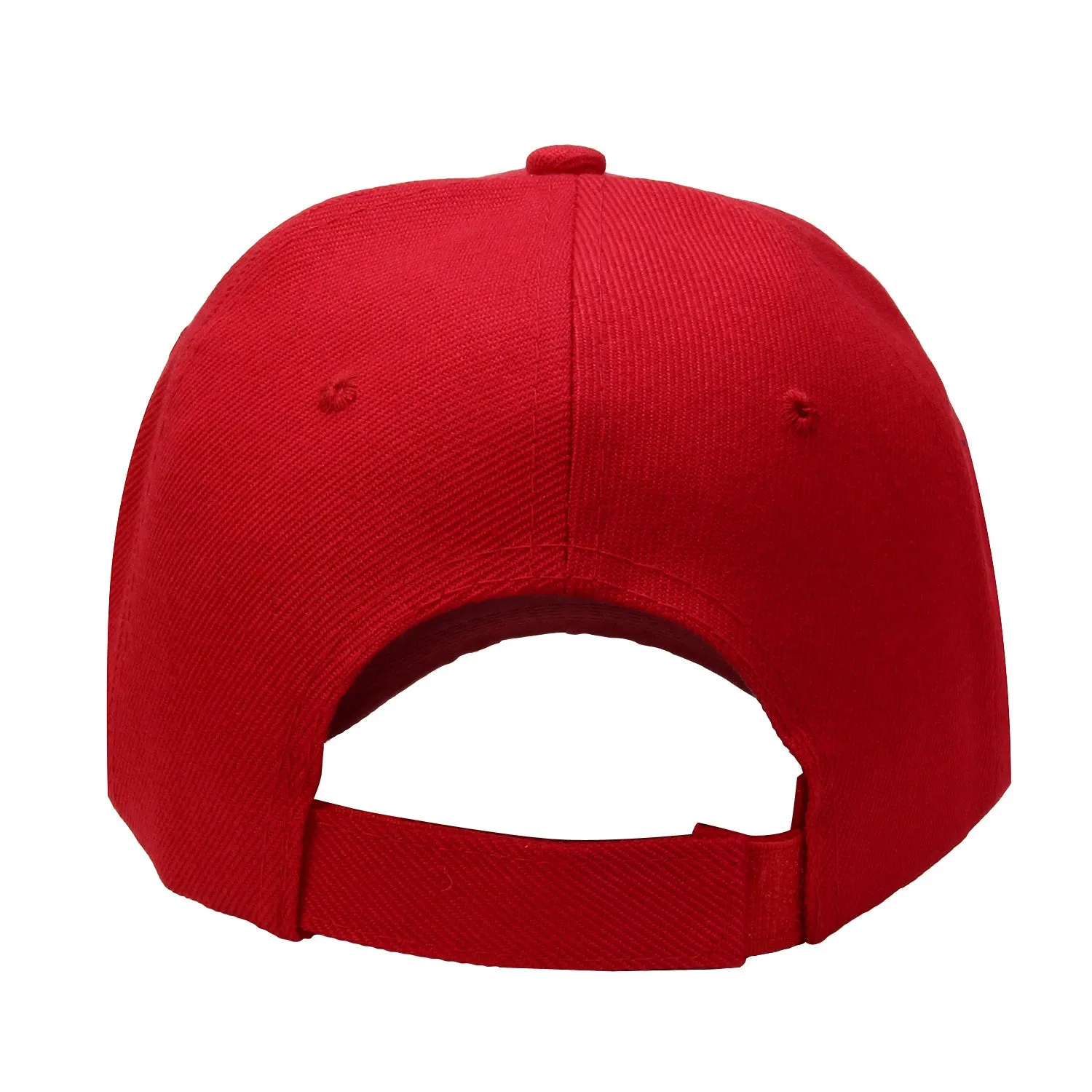 12-Pack Baseball Dad Cap Velcro Strap Adjustable Size - Red