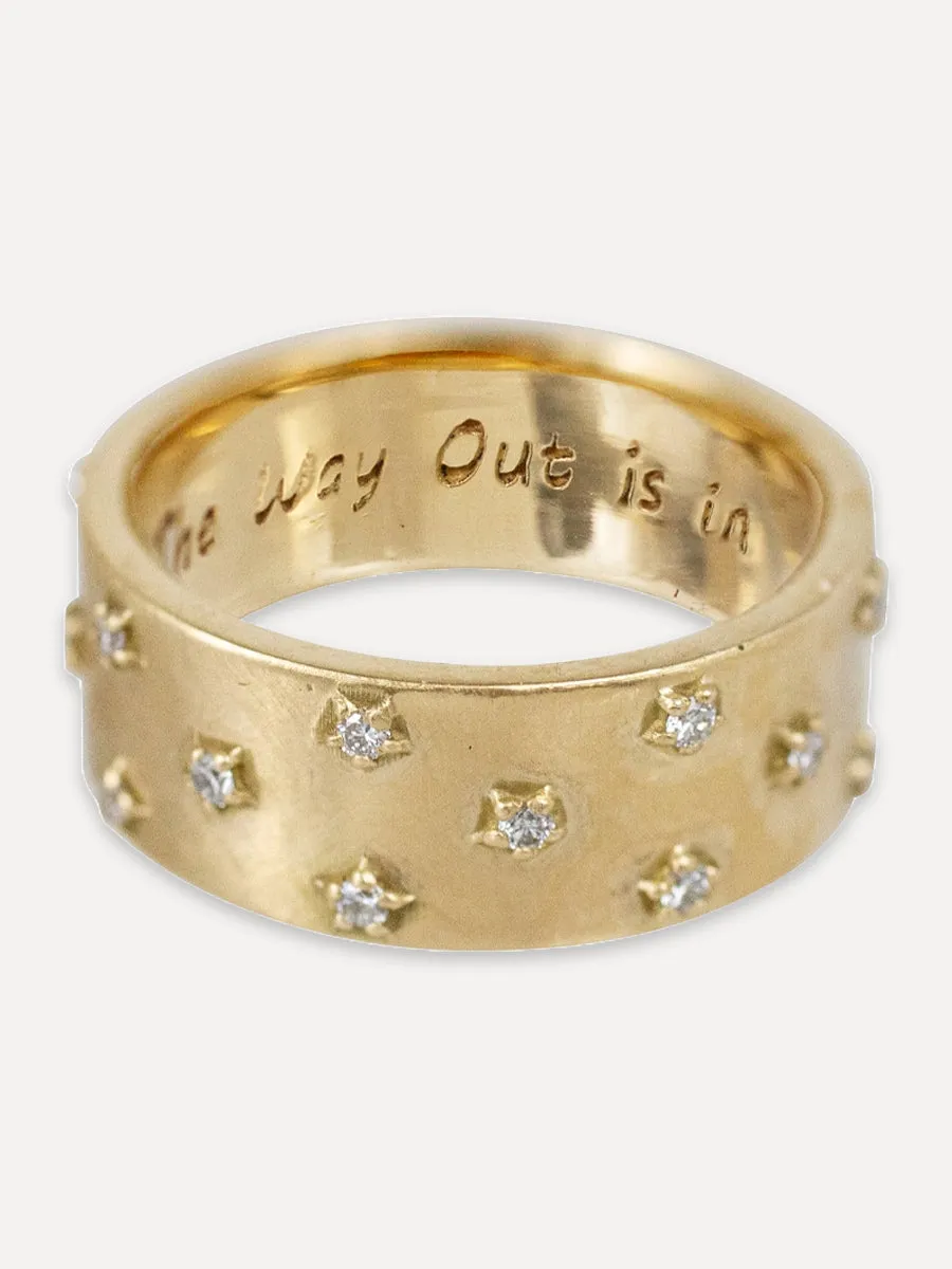 14K Cosmic Band - Diamond