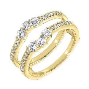 14KT Yellow Gold & Diamonds Stunning Engagement Ring - 1/6 ctw