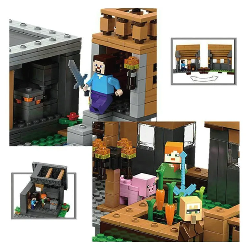 1600pcs Bela 10531 Minecraft The Village