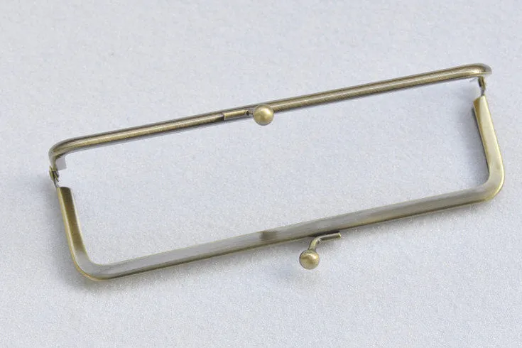 16.5cm( 6 1/2") Antique Bronze Metal Purse Frame Handle Purse Frame Glue-In Style 16.5x5cm(6.5"x2")
