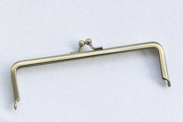 16.5cm( 6 1/2") Antique Bronze Metal Purse Frame Handle Purse Frame Glue-In Style 16.5x5cm(6.5"x2")