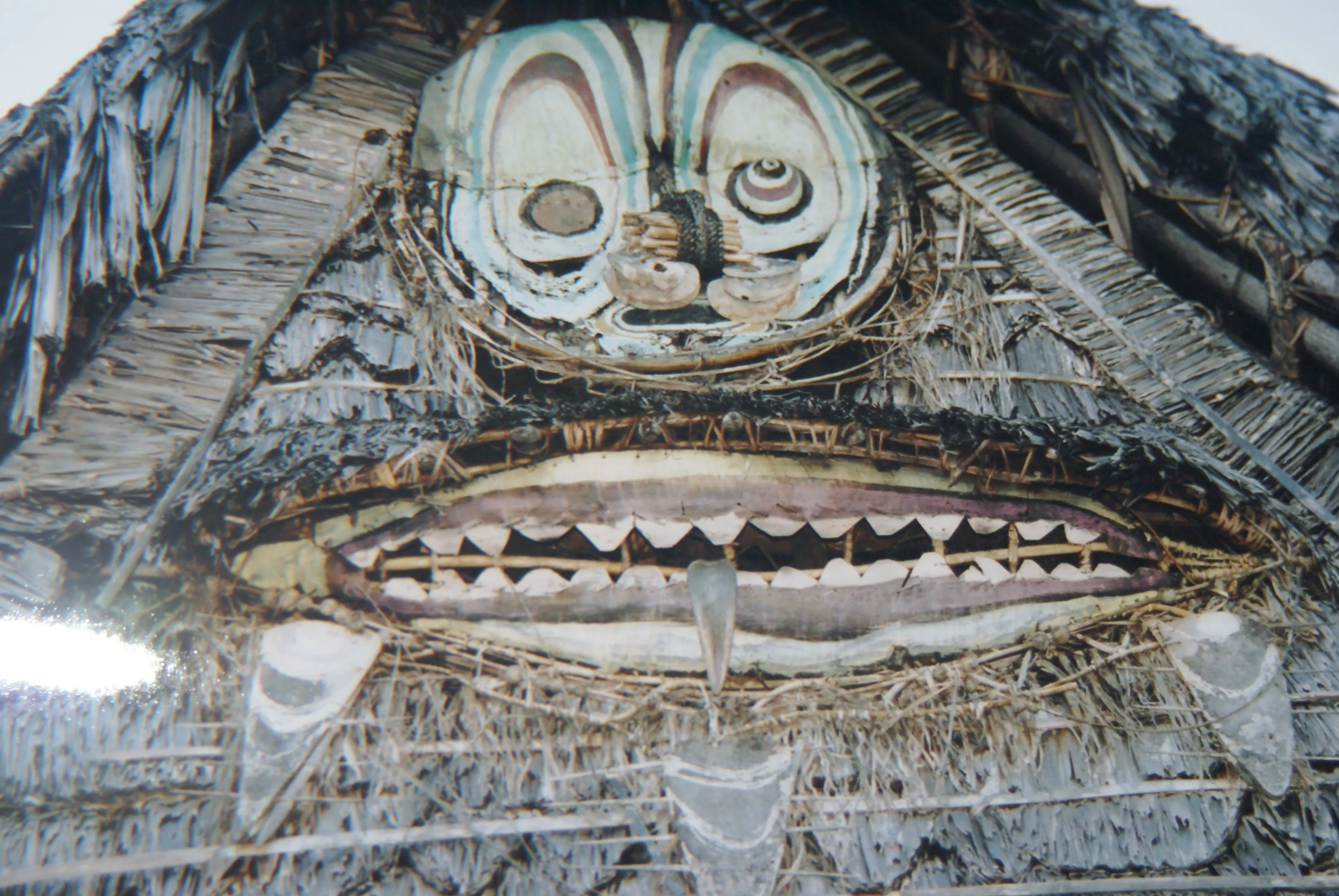 2 “Big Man” Bamboo Bib Pectoral Ornament & Coconut Necklace, Bamboo & Seed Beads, Once Worn during a Sing-Sing celebration by a Tribal Dancer from the Highlands Of Papua New Guinea, collected in the late 1900’s