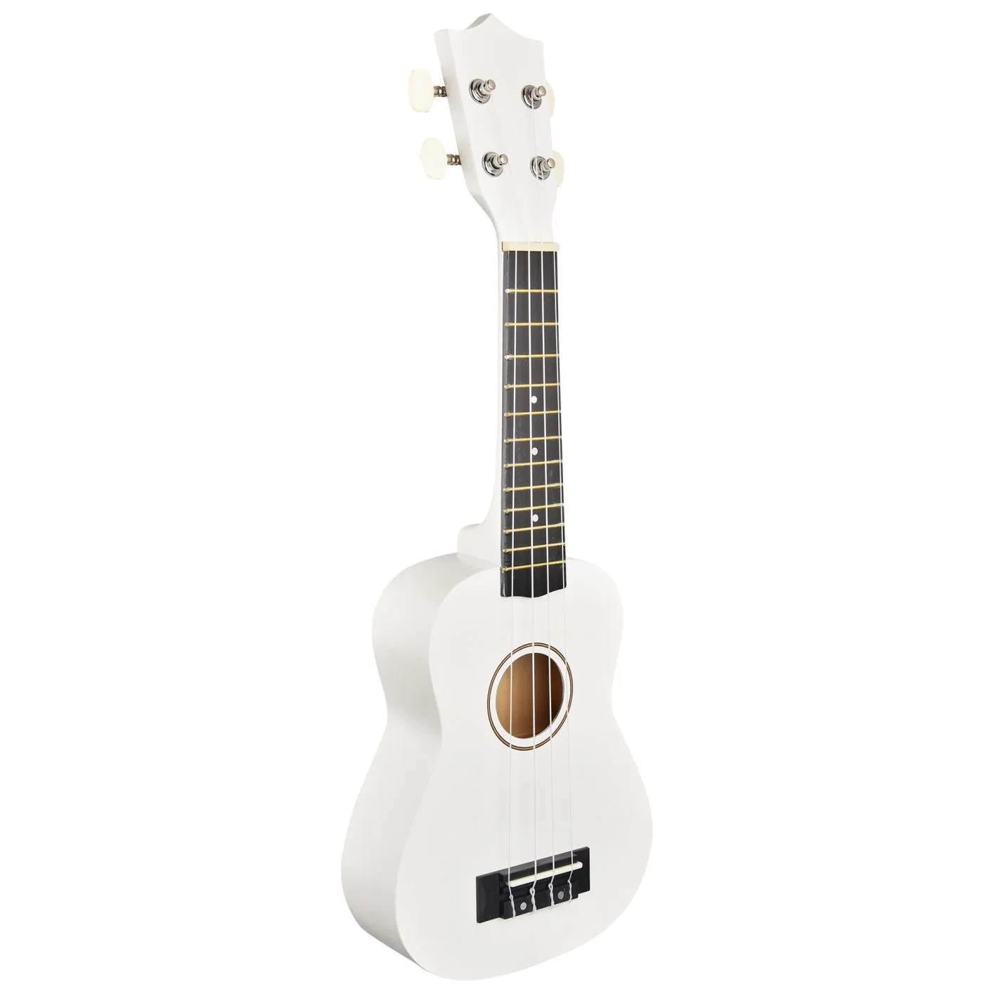 21" 4 String Ukulele Hawaiian Guitar Concert Music Show Talent Gift w/ Bag Tuner White