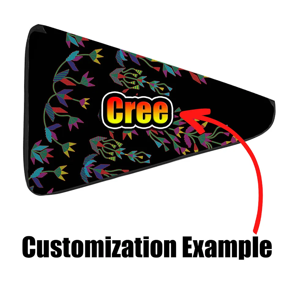 27 Inch Fan Case - Scattered Generations Turquoise