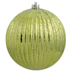 8" Lime Mercury Pumpkin Ball Shatterproof Christmas Ornament