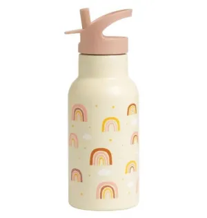 A Little Lovely Company - Kids Stainless Steel Drink / Water Bottle: Rainbows