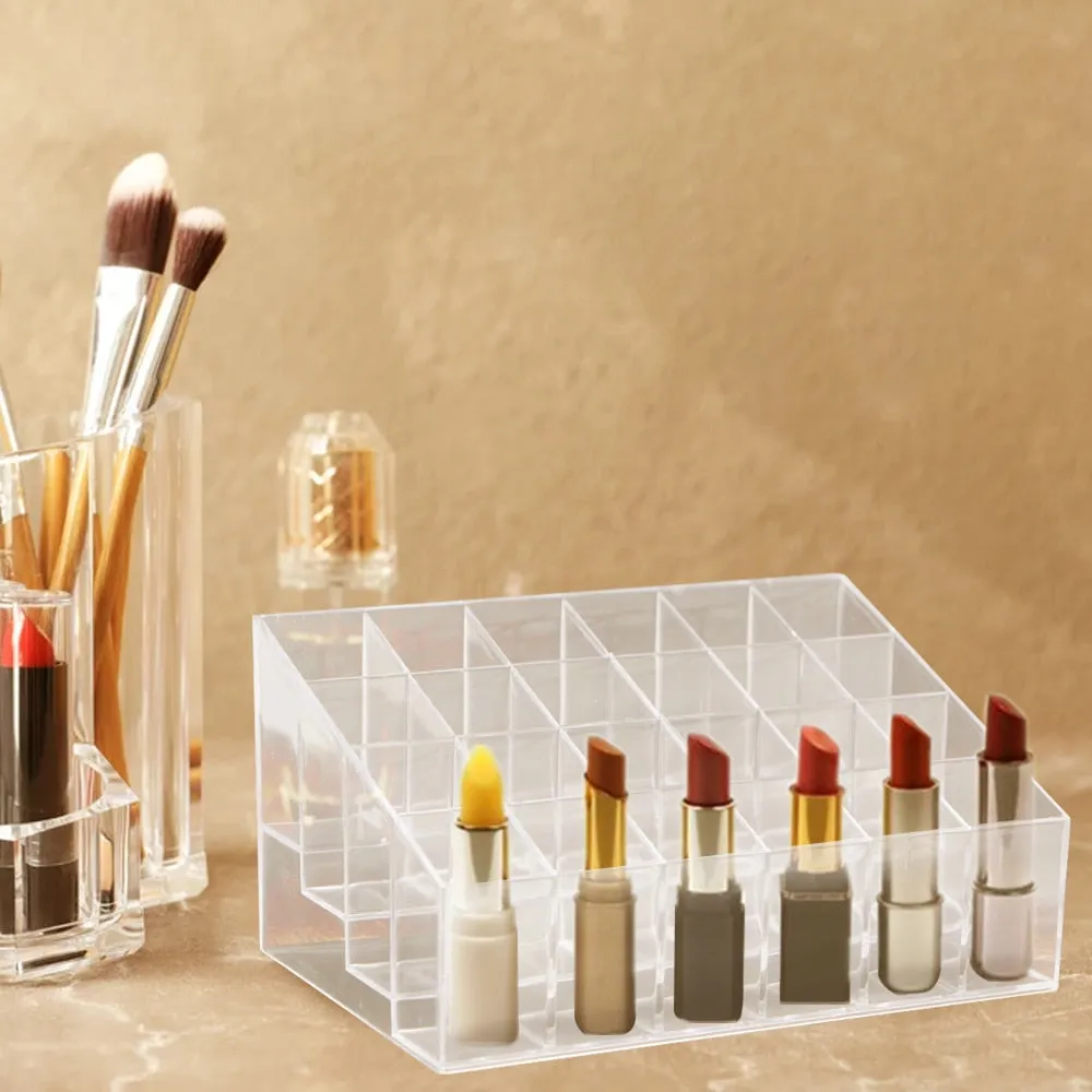 Acrylic Grid Lipstick Box