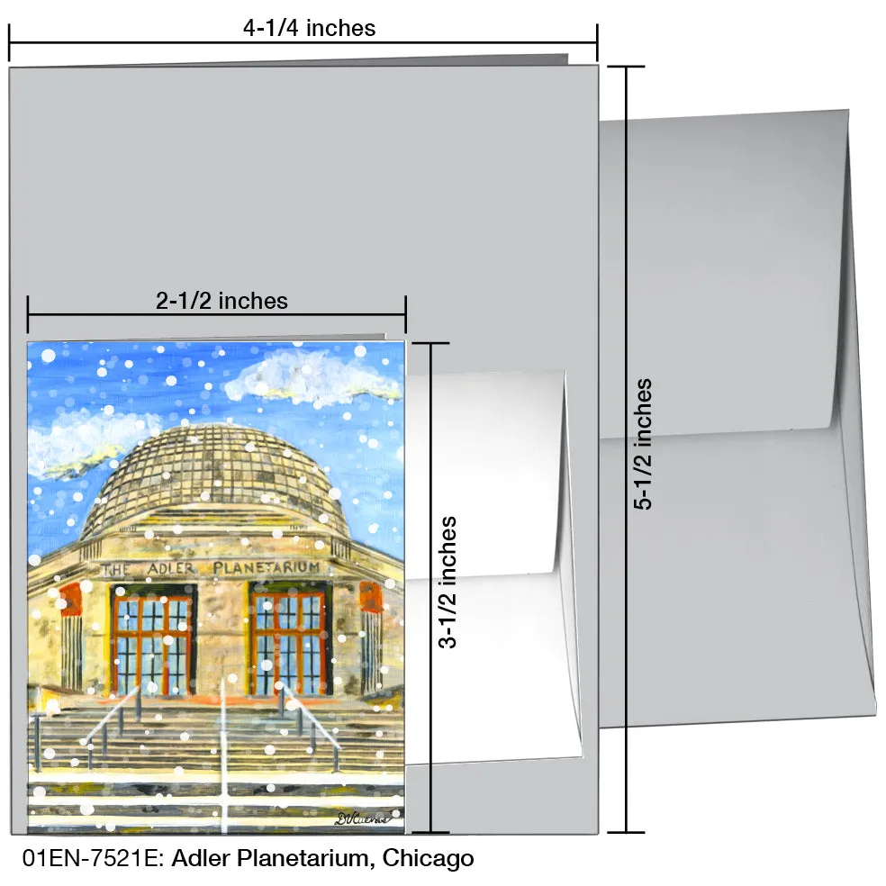 Adler Planetarium, Chicago, Greeting Card (7521E)