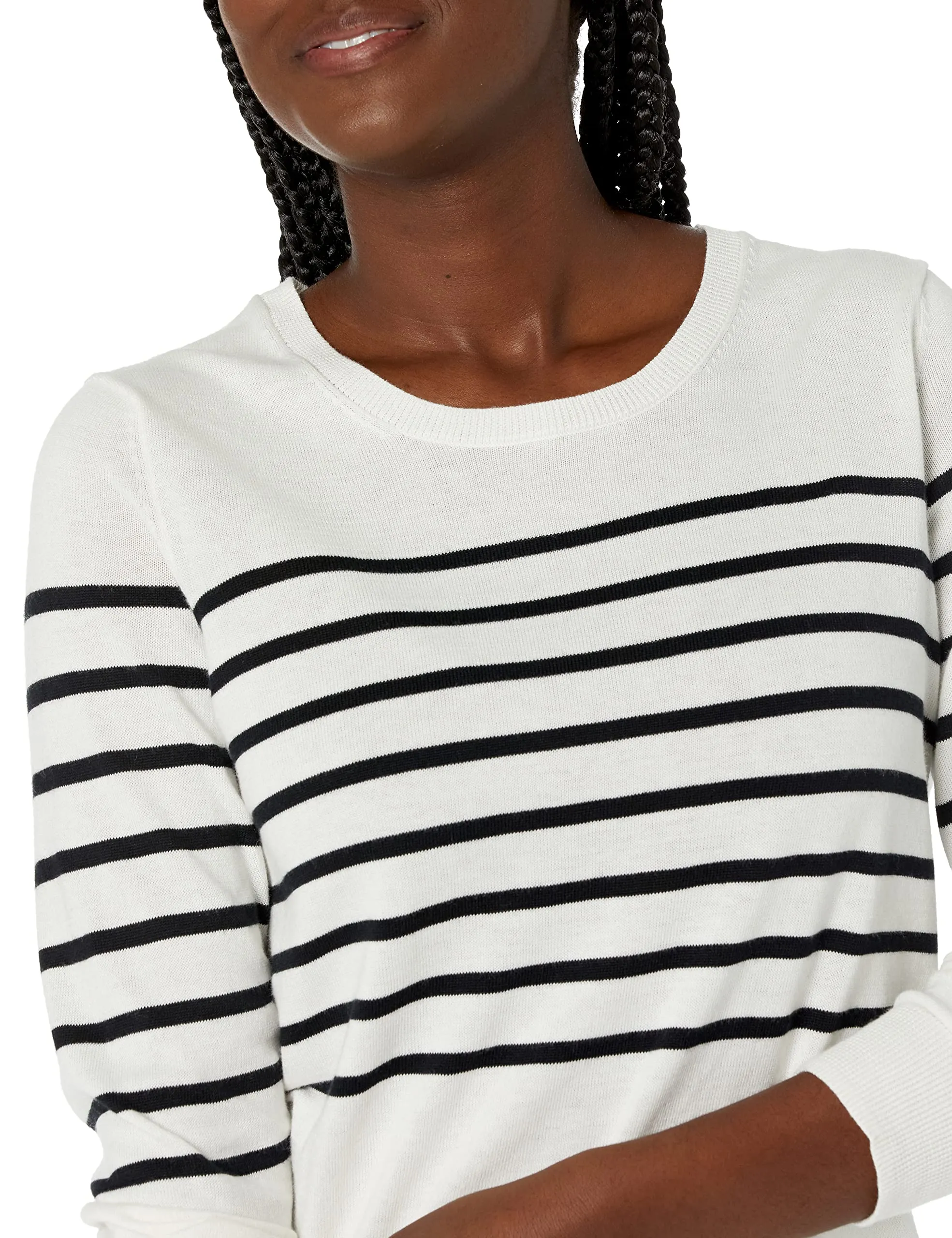 Amazon Essentials Women's Long-Sleeve Lightweight Crewneck Sweater (Available in Plus Size)