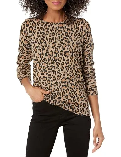 Amazon Essentials Women's Long-Sleeve Lightweight Crewneck Sweater (Available in Plus Size)
