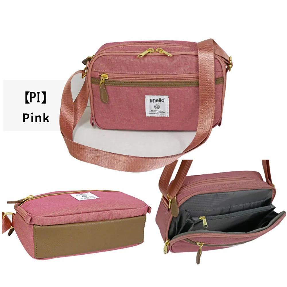 Anello Grande shoulder bag with wallet function, lightweight and waterproof, travel, commuting, going to school, portable crossbody bag, large capacity, direct shipping from Japan, texture