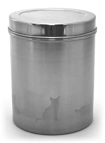 APetProject 3 Piece Stainless Steel Food Canister Set - 7.5"