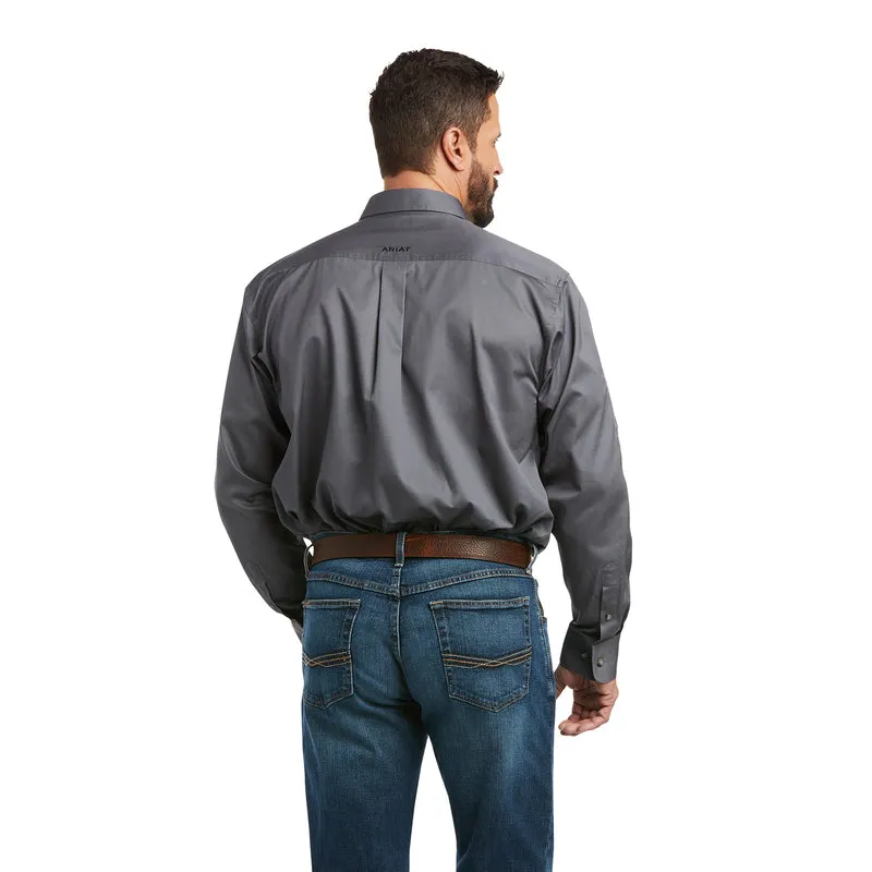 Ariat Men's Team Logo Twill Classic Fit Shirt, Quiet Shade