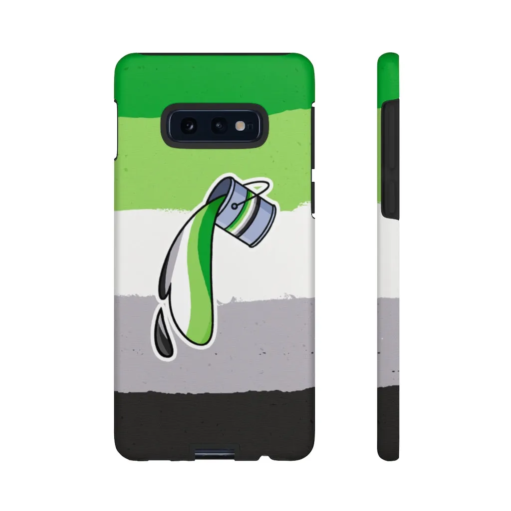 Aromantic Flag Paint Phone Case for Apple & Samsung