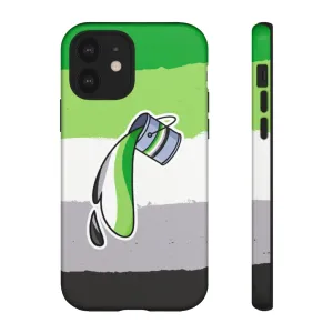 Aromantic Flag Paint Phone Case for Apple & Samsung
