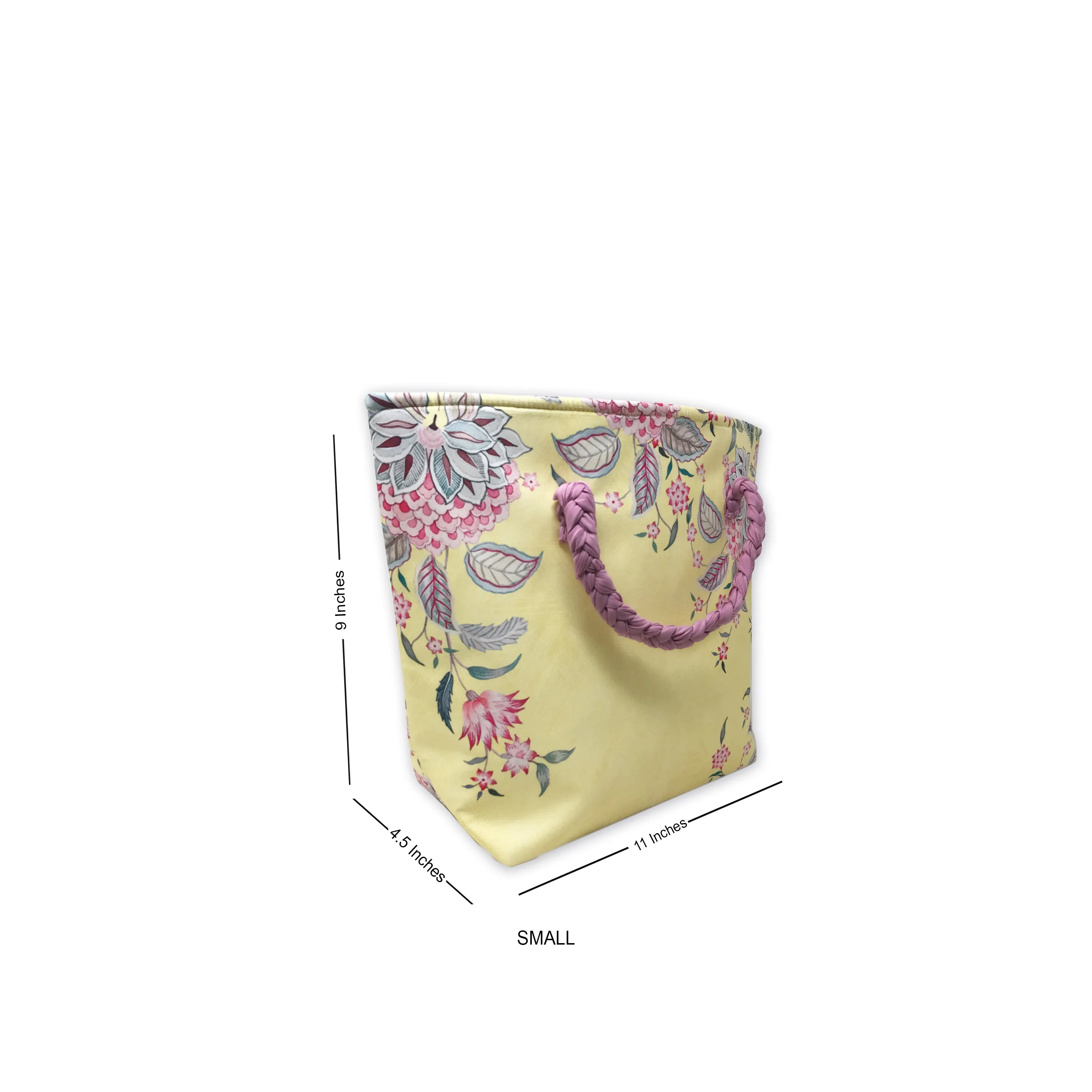 Aster Blooms Roll down Bag/Basket