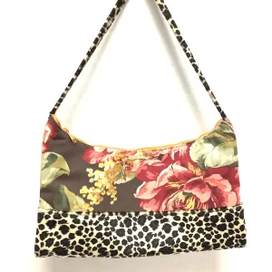 Atenti Women's Leopard Flowered Purse