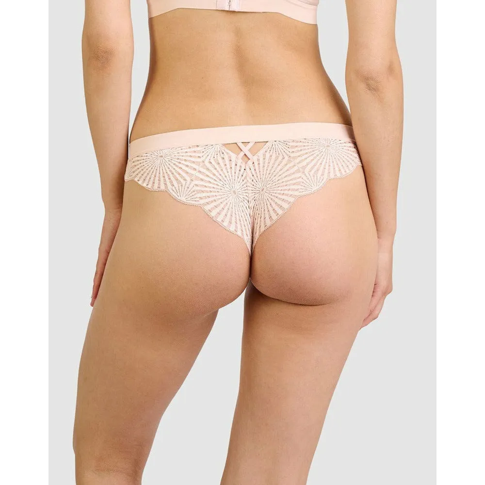 Aurore High Cut Hipster Tanga Brief with Lace