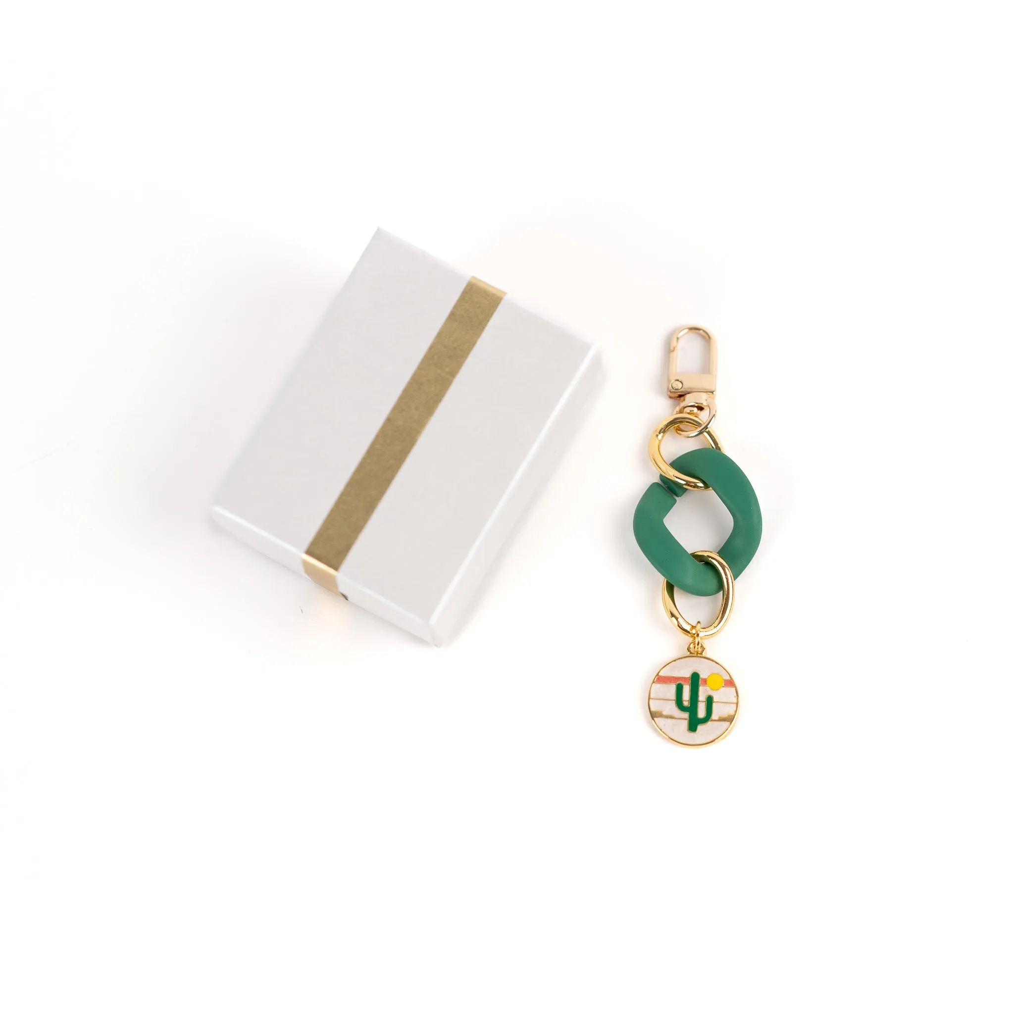 Bag Charm Green Cactus