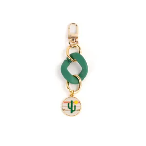 Bag Charm Green Cactus