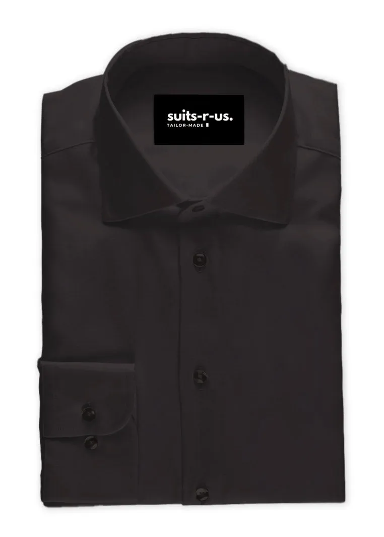 Black Poplin Shirt