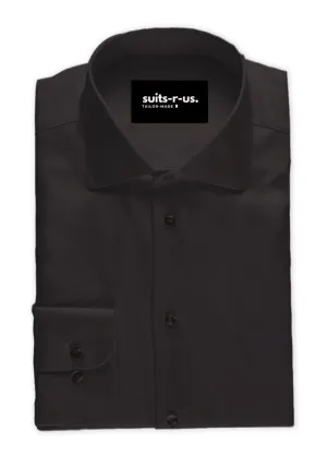 Black Poplin Shirt