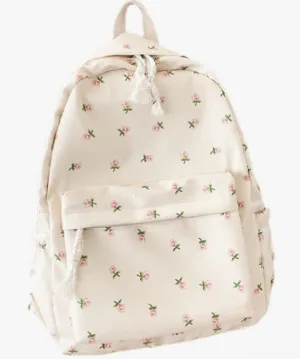 Blossom Bliss; Rose-Inspired Floral Backpack