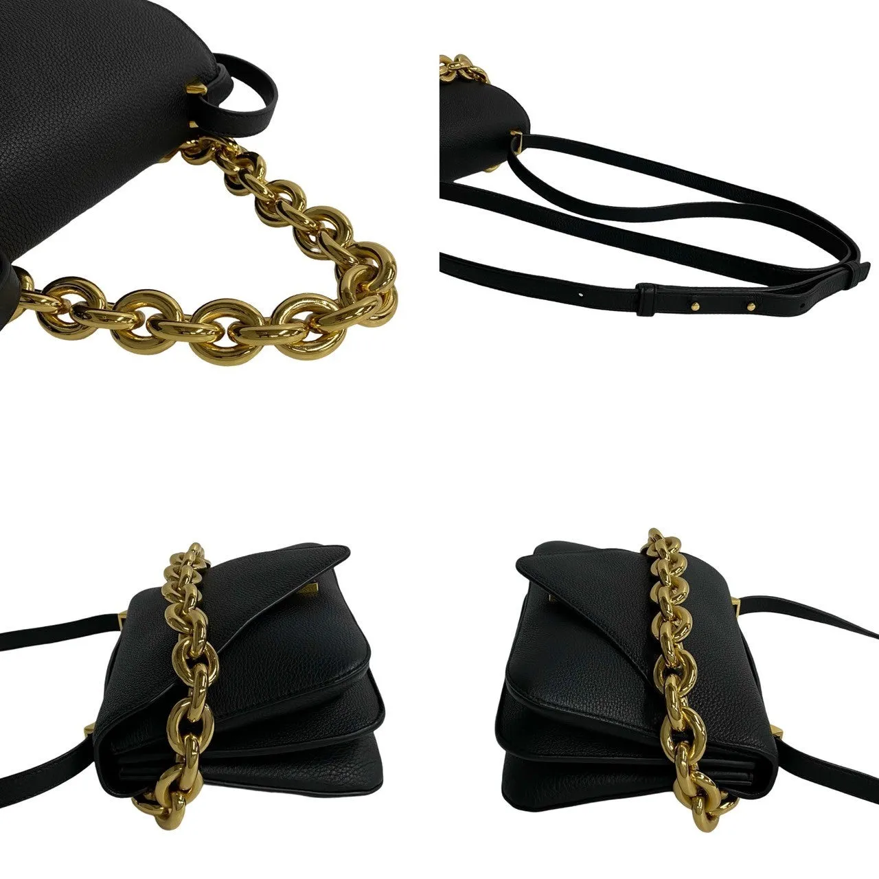 Bottega Veneta Leather Envelop Chain Crossbody Bag  Leather Crossbody Bag