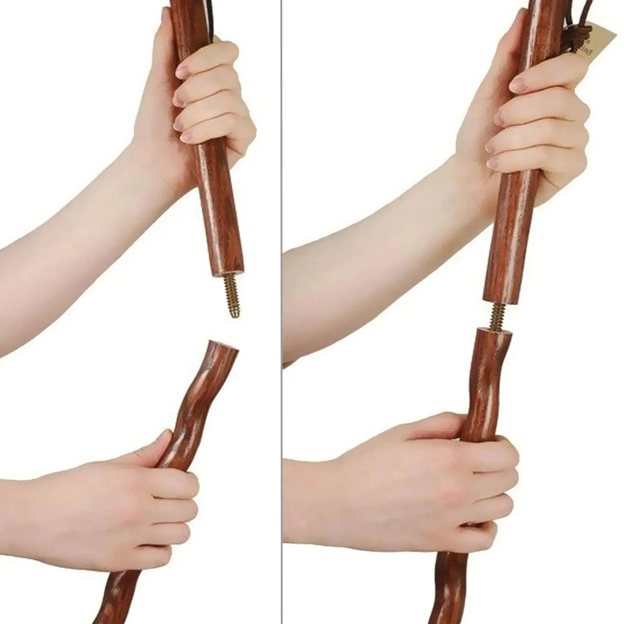 Brazos™ Traveler's Oak Walking Stick, 55-Inch Height, Tan