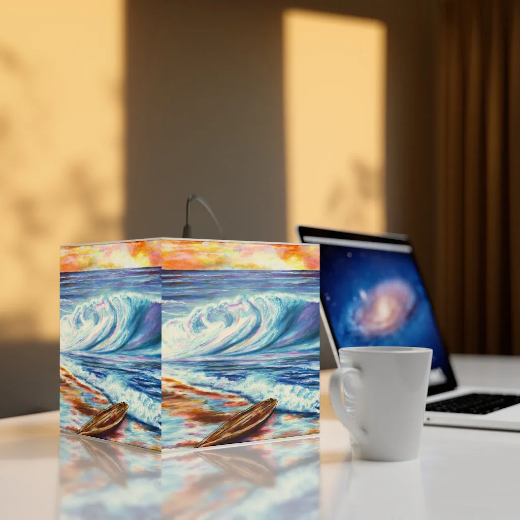 Breaking Waves Personalized Lamp