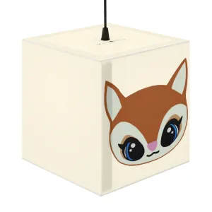Brown Deer Head Light Cube Lamp