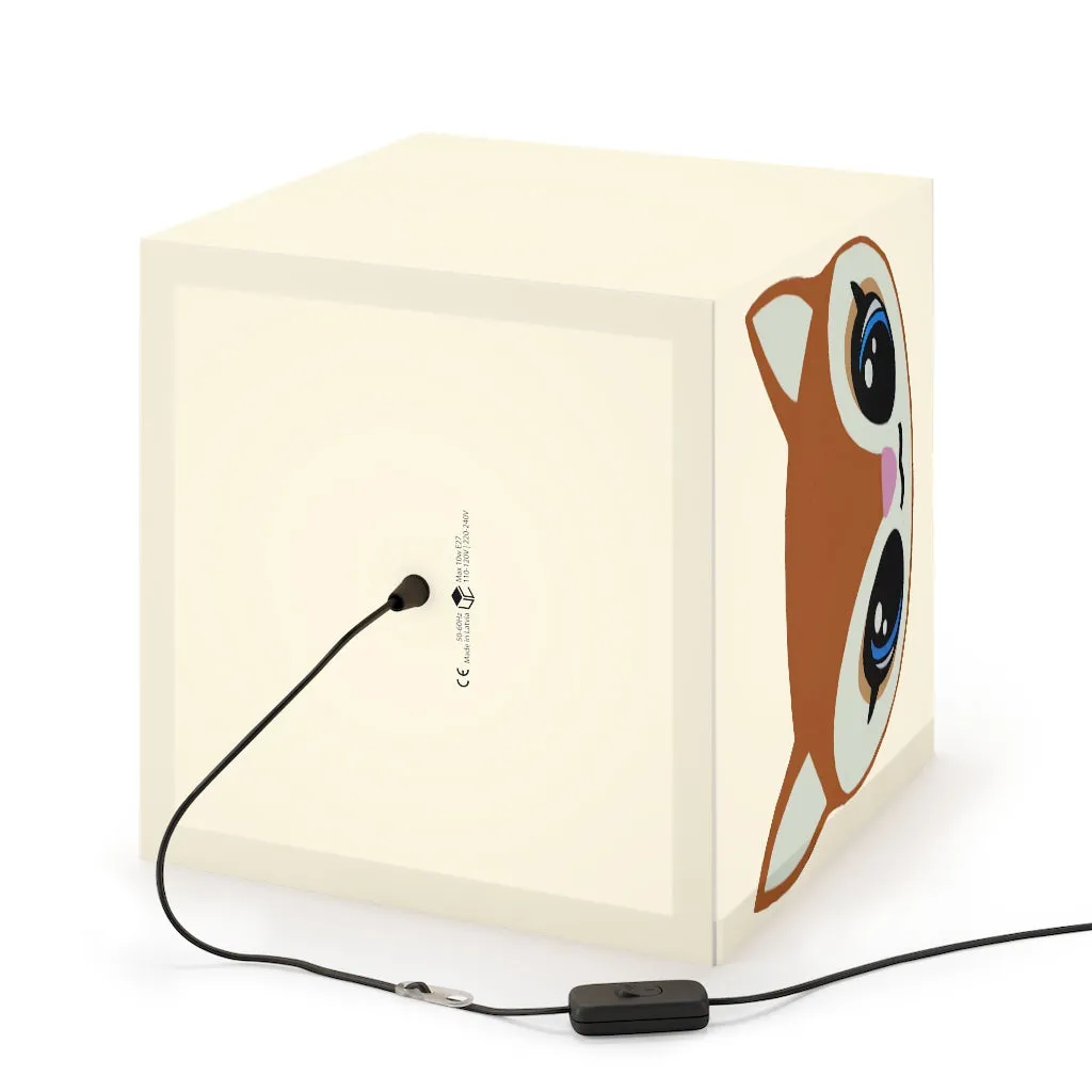 Brown Deer Head Light Cube Lamp