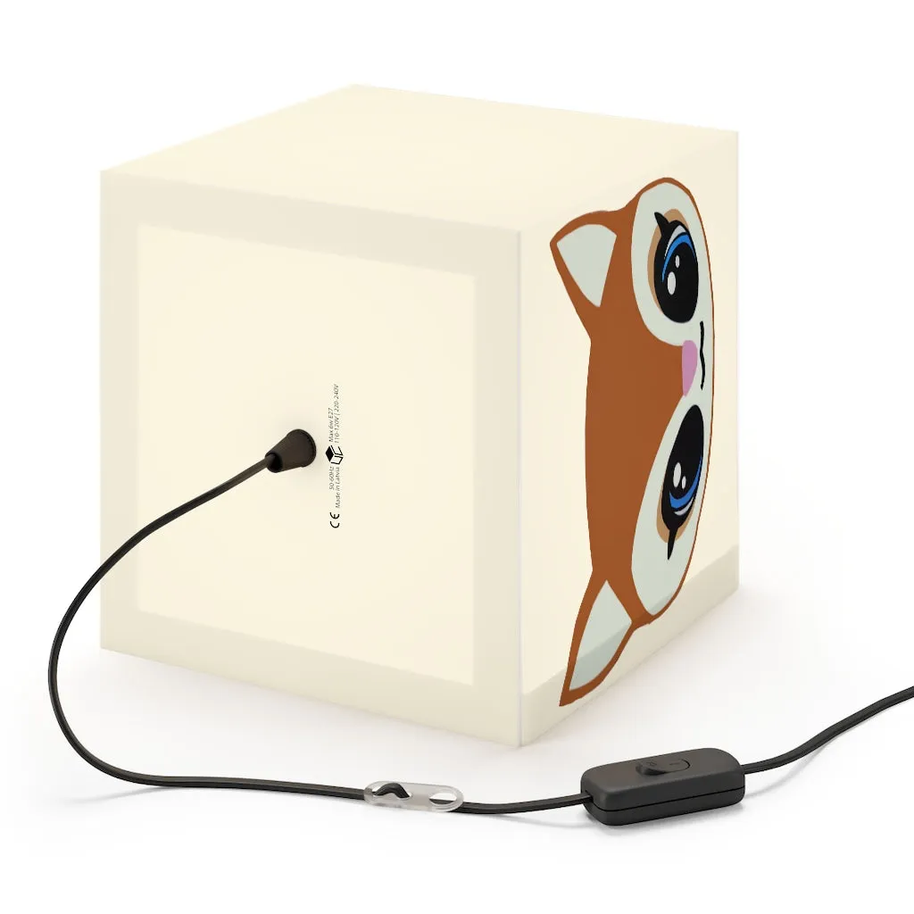 Brown Deer Head Light Cube Lamp