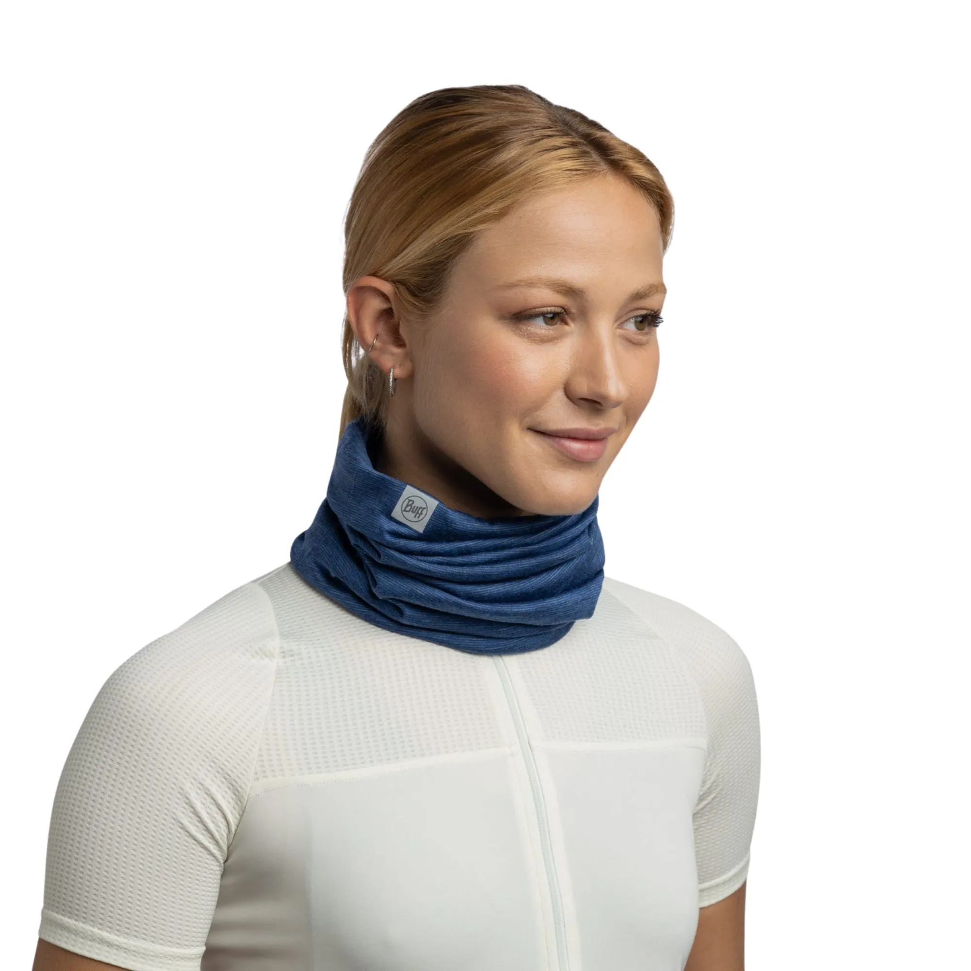 BUFF | MERINO LIGHTWEIGHT NECKWEAR - MULTISTRIPES INDIGO - Scaldacollo in lana merino