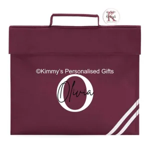 Burgundy Book Bag