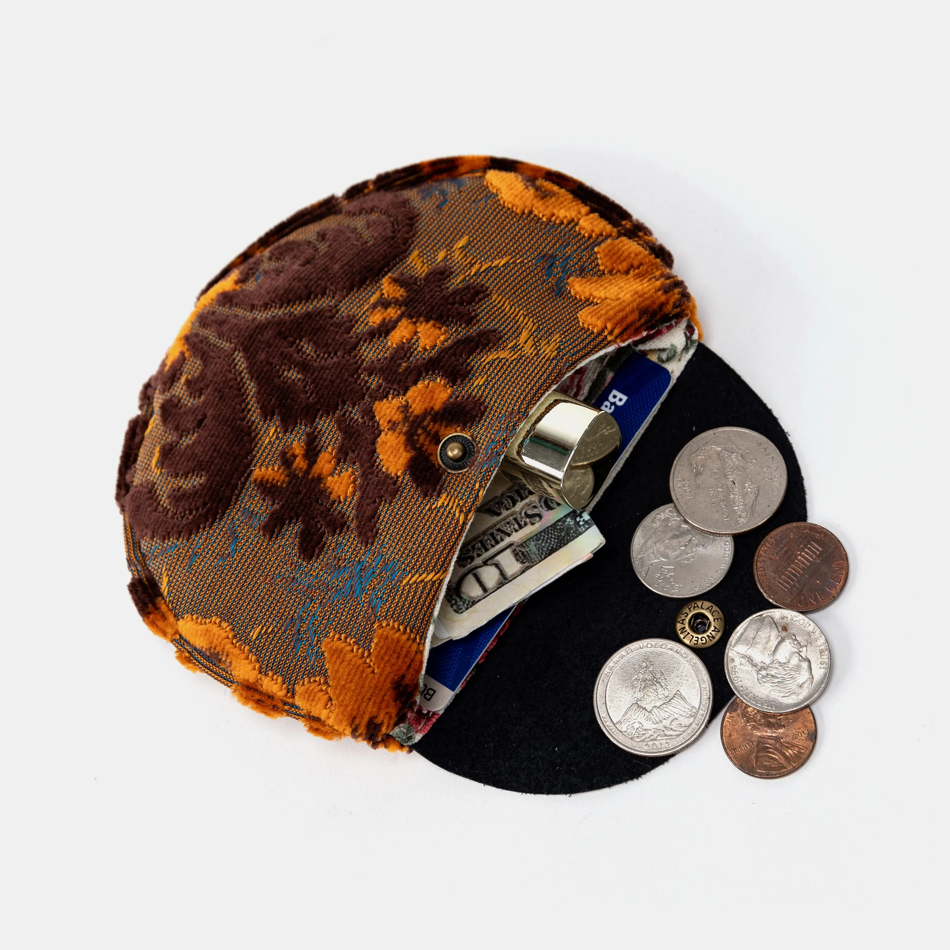 Burnout Velvet Revival Sienna Flap Coin Purse