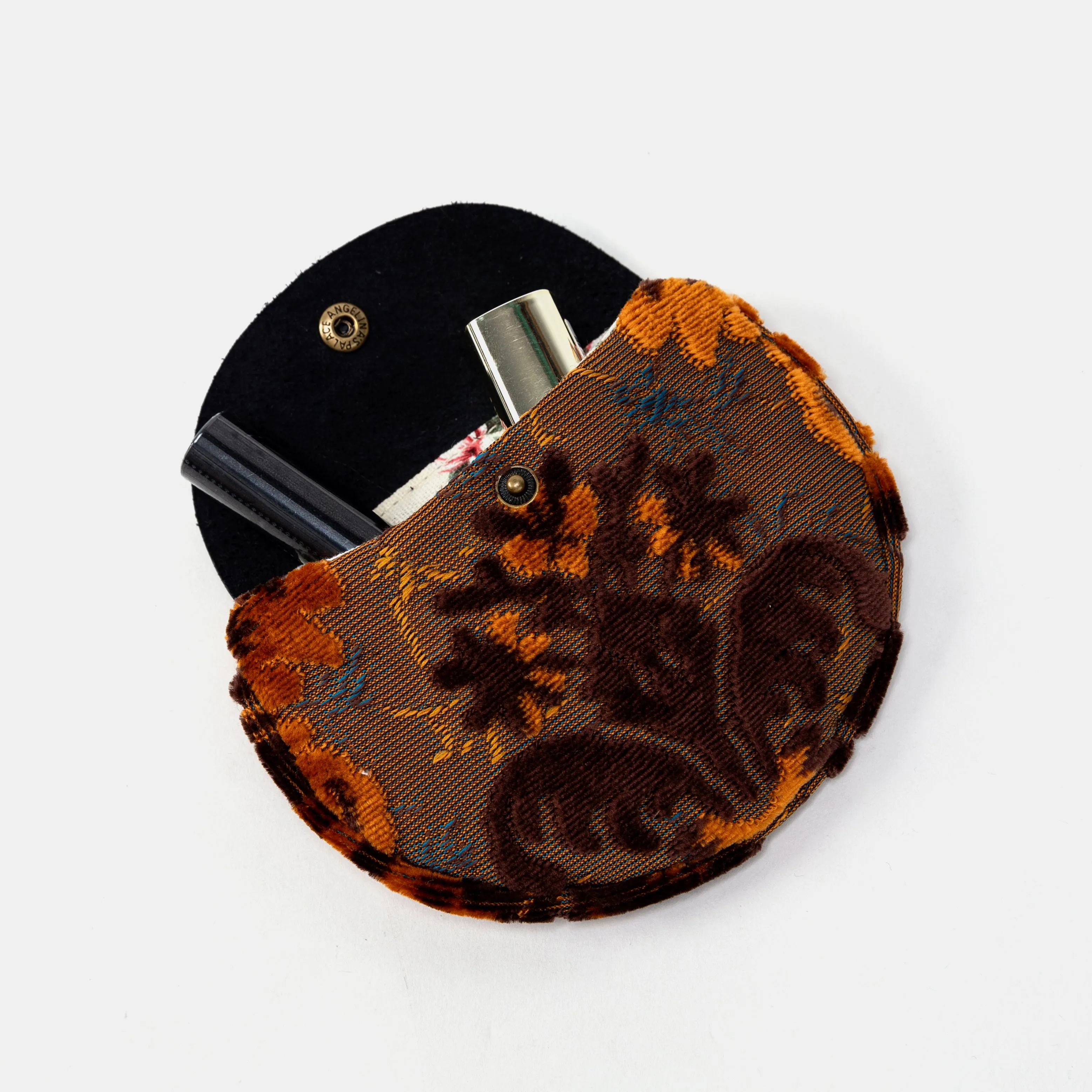 Burnout Velvet Revival Sienna Flap Coin Purse