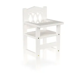 Cam Cam Doll High Chair Harlequin White