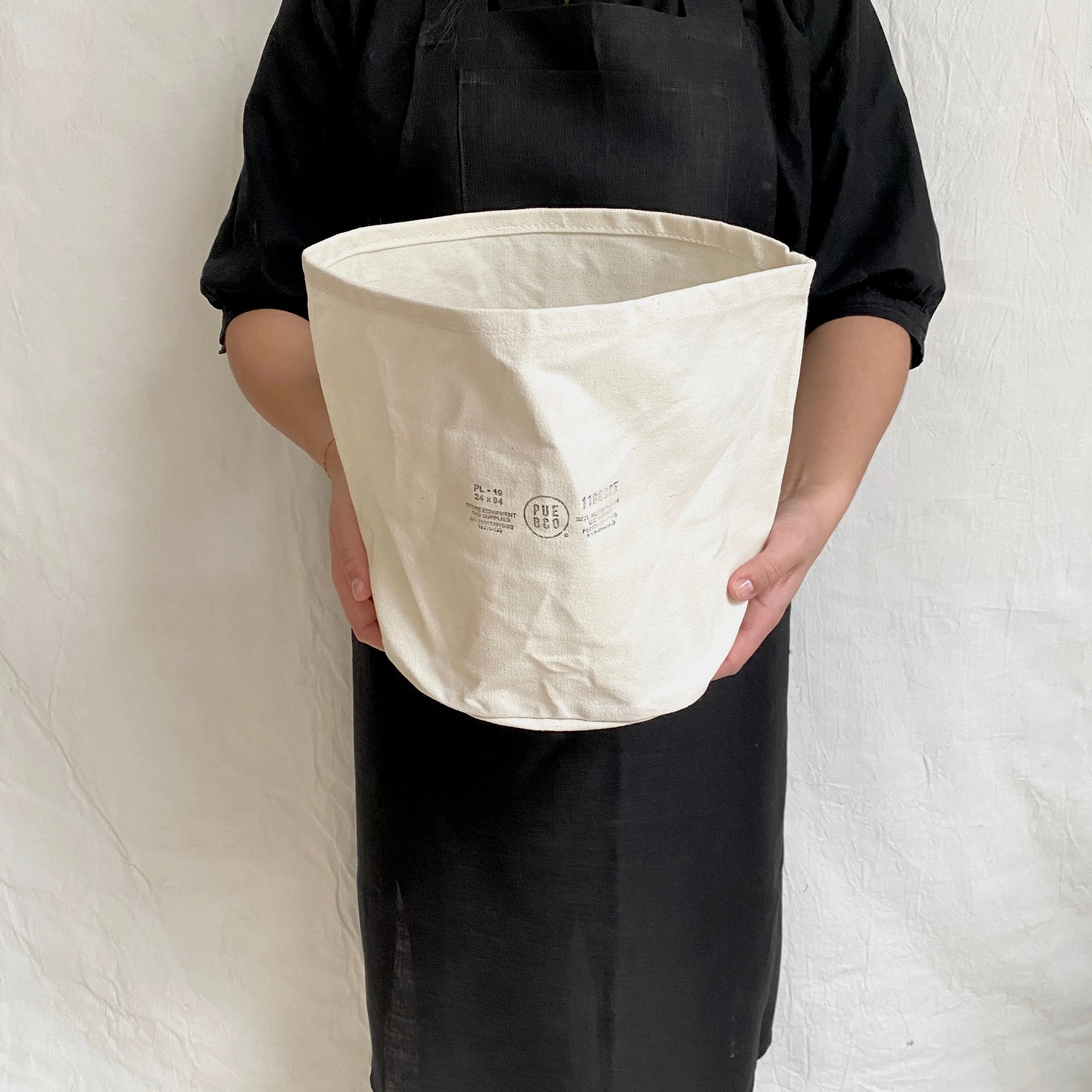 canvas bucket- large