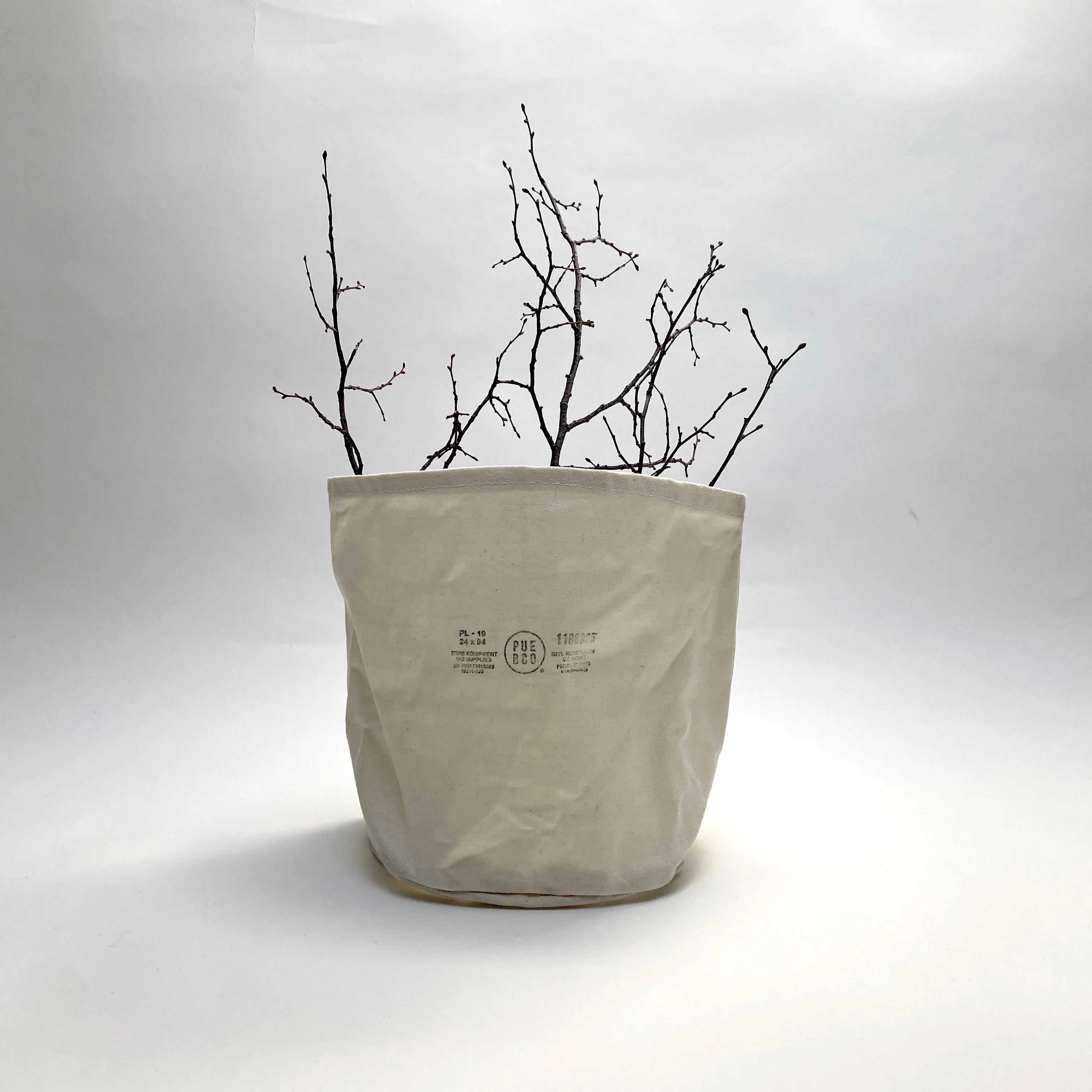 canvas bucket- large